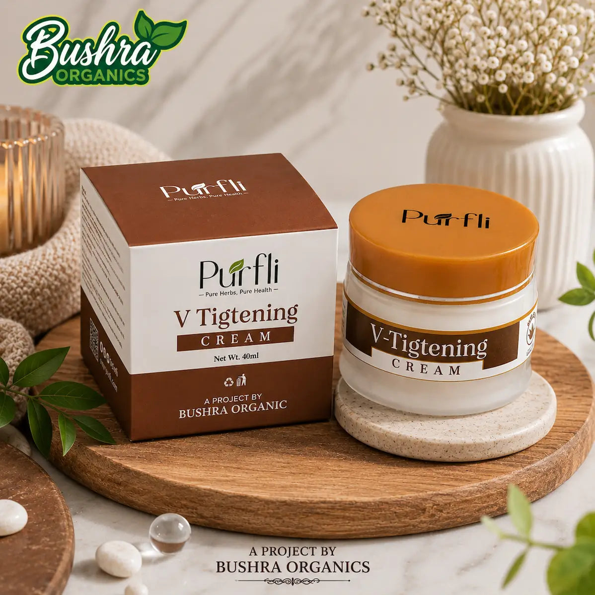 Vagina Tightening & Freshness Cream – Bushra Organics