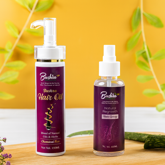 Bushra Organics Hair Oil & Hair Spray