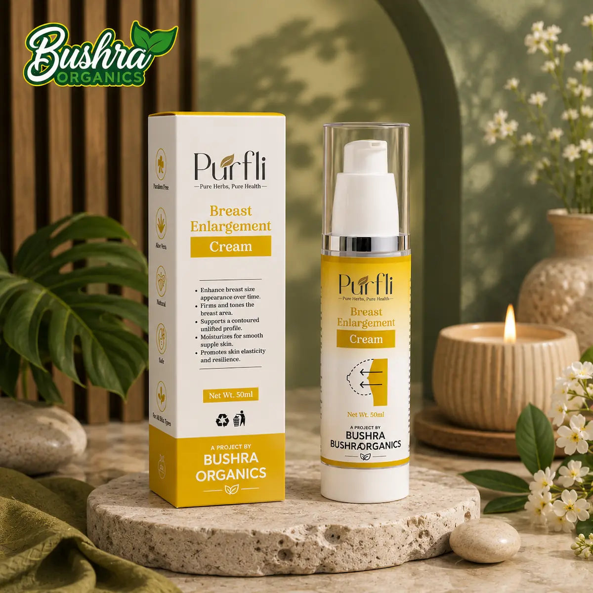 Breast Enlargement & Firming Cream – Bushra Organics