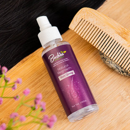 Hair Regrowth Spray for Thicker, Healthier Hair – Bushra Organics