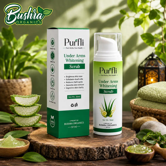 Underarm Whitening & Exfoliating Scrub – Bushra Organics